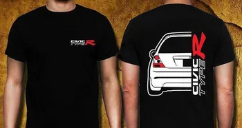 2019 Горячая распродажа, 100% хлопок, Классическая футболка для японских автомобильных фанатов Civic EP3 Type R (вид сзади), футболка