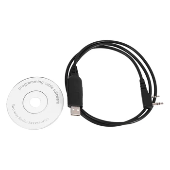 USB-кабель для Программирования Baofeng UV-5R 888S Для Радиоприемника Kenwood Walkie Talkie Аксессуары С CD-приводом Изображение 2