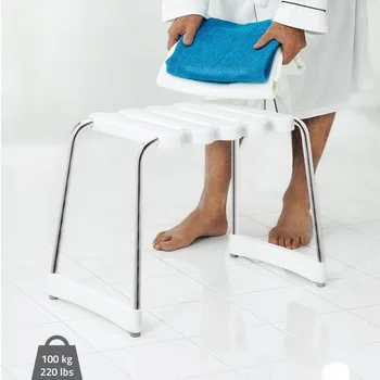 Специальный стул для ванной комнаты Для душа, несвободный Стул для ванны, Туалет для пожилых людей, Противоскользящая скамейка для ванны, многофункциональная скамеечка для ног Изображение 2