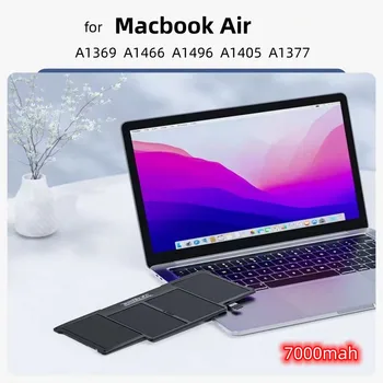 2023 Новый Тип 7000 мач7,6 В для аккумуляторов Apple Air для ноутбуков macbook A1369 A1466 A1496 A1405 A1377 Изображение 2