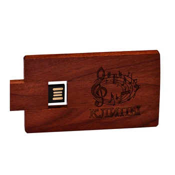Деревянные Креативные подарки USB 2,0 Флэш-накопитель с Бесплатным Пользовательским логотипом Ручка-накопитель Реальной емкости Memory Stick 64 ГБ/32 ГБ/16 ГБ/8 ГБ/4 ГБ Карта U Диск Изображение 2