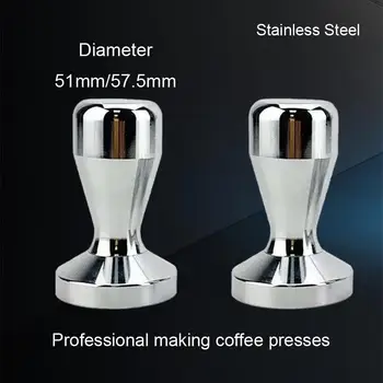 Пресс для кофейного порошка премиум-класса из нержавеющей стали с деревянной ручкой - идеальный распределитель порошка для любителей кофемашин