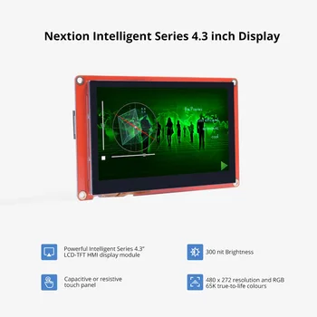 Nextion 4,3-дюймовый ЖК-TFT-дисплей HMI Серии NX4827P043-011R/C Intelligent Емкостный/Резистивный Модуль экрана сенсорной панели Nextion Изображение 2