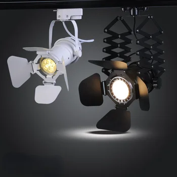 COB 5w Led track light Светодиодное освещение магазина одежды T-образный настольный точечный светильник с регулируемой перегородкой для квадратного освещения сцены