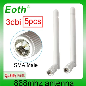EOTH 5шт 868 МГц антенна 3dbi sma штекер 915 МГц lora antene АТС iot модуль lorawan приемник сигнала antena с высоким коэффициентом усиления