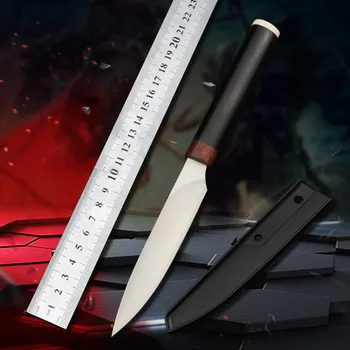 Мини карманный нож с фиксированным лезвием, походные ножи для самообороны, Охотничий универсальный нож для выживания, тактический EDC инструмент, нож для фруктов