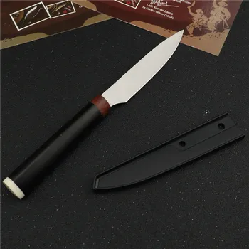 Мини карманный нож с фиксированным лезвием, походные ножи для самообороны, Охотничий универсальный нож для выживания, тактический EDC инструмент, нож для фруктов Изображение 2