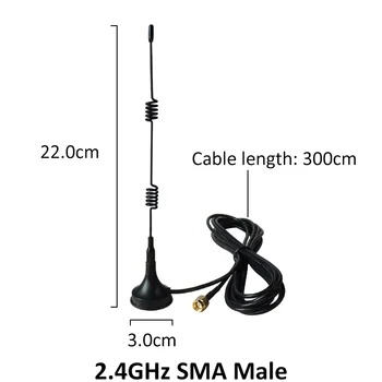 Griwi 5/10 шт 2,4 g антенна 5dbi sma штекер wlan wifi 2,4 ГГц антенна АТС модуль интернета вещей маршрутизатор приемник сигнала antena с высоким коэффициентом усиления Изображение 2