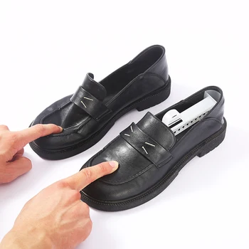 1 Пара пластиковых формовочных подрамников для обуви, регулируемые для женщин, мужчин, Унисекс, черный Изображение 2