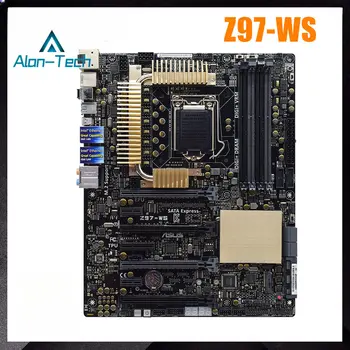 Материнская плата ASUS Z97-WS 1150 Комплект Xeon E3 1270 V3 Core i7 i5 i3 Процессоры DDR3 32 ГБ 2133 МГц Intel Z97 HDMI M.2 USB3.0 4 × PCI-E 3,0x16