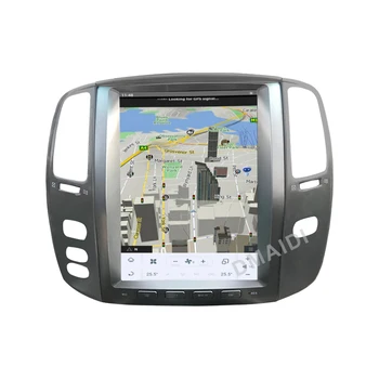 Android 11 Автомобильный мультимедийный плеер в стиле Qualcomm Tesla для Lexus LX470/LX-470 2004-2006 GPS navi Стерео Авторадио Carplay Изображение 2