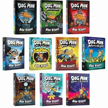Собака-детектив, человек-собака, кошка, комиксы, клубные книги для детей, книги рассказов для детей, английский, манга, книга на английском Изображение 2