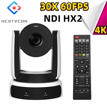 4k NDI HX2 60 кадров в секунду 30-кратный Оптический Зум AI Tracking Профессиональная PTZ-Камера HDMI 3G-SDI USB Tally Lamp для Церкви Live Youtube Medical