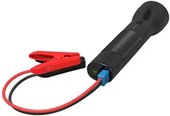 Фонарик - перезаряжаемый литиевый фонарик с автомобильным пусковым устройством и зарядным устройством для телефона - Светодиодный фонарик, USB-порт для зарядного устройства