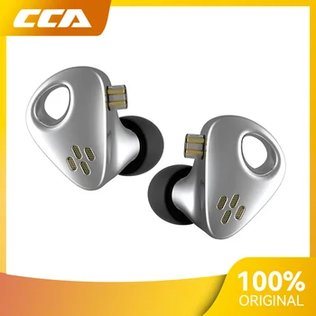 CCA CXS металлические алюминиевые проводные наушники HiFi музыкальный игровой сабвуфер с креплением к уху, физический дизайн воздушного потока в аэродинамической трубе