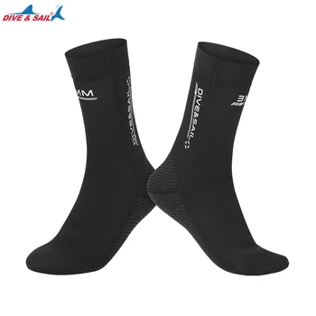 Носки для дайвинга 3 мм неопреновые пляжные носки для воды-противоскользящие для подводного плавания с трубкой, мужские и женские перчатки с мокрым капюшоном Изображение 2