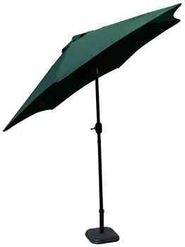 TX 94122 Зеленый зонт для патио, 9 футов в Ширину и 93 
