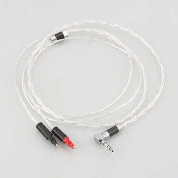 Кабель для наушников Audiocrast 4cores OCC Посеребренный 3,5 мм кабель для обновления наушников HIFI для HD650 HD600 HD660s HD6XX