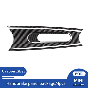 Pegatinas de fibra de carbono Real para Mini Cooper Hardtop R56 Clubman R55 Convertible R57, accesorios de cambio de marchas par Изображение 2