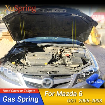 Пружина капота автомобиля для Mazda6 Mazda 6 GG1 2002-2008 Амортизационные стойки 2 шт./компл. Гидравлический стержень Газовый демпфер Аксессуары для амортизаторов