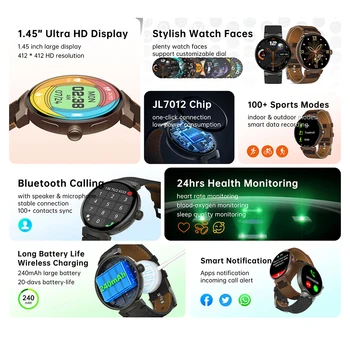 Спортивные и фитнес-часы RIHLA ODM, оплата кислорода в крови, NFC IP67, водонепроницаемый монитор здоровья для LV Bluetooth Call Smart Изображение 2