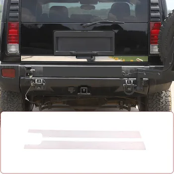 Для Hummer H2 2003-2009, Автомобильная задняя дверь из нержавеющей стали, нижняя панель отделки, Молдинг, накладка, наклейка на панель отделки, автомобильные аксессуары