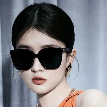 Солнцезащитные очки Yuumi Larosa Для Женщин, Мужские Черные Очки Cat eye, MGlasses, Шпионские Модные Негабаритные Роскошные Дизайнерские Брендовые Jennie