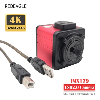 REDEAGLE Автофокус 4K 8MP HD USB Веб-камера Микрофон Промышленная Медицинская Обучающая Камера видеонаблюдения UVC OTG Датчик IMX179