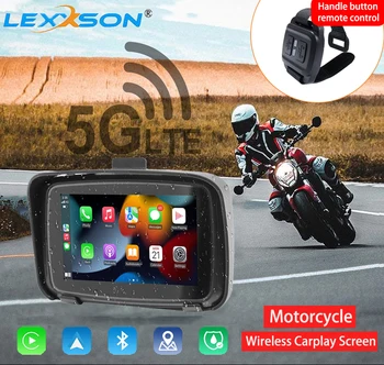 5-Дюймовый Сенсорный Экран Мотоцикла Специальный Навигатор GPS IPX7 Водонепроницаемый Портативный Поддержка Проводной Беспроводной CarPlay Ai Box Android Auto