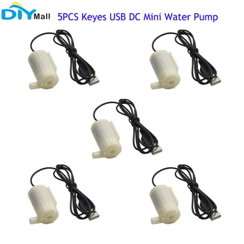 5 шт. Мини-водяной насос Keyes USB постоянного тока с портом USN 1 М 3 В 5 В 6 В Микро мини погружной насос 1,2-1,6 л/мин