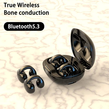 Bluetooth-гарнитура с костной проводимостью 2023, Новый Беспроводной Зажим для ушей, Шумоподавление при движении уха для Iphone Android Xiaomi Lenovo Изображение 2