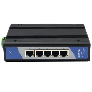 UT-6405 5-портовый промышленный неуправляемый коммутатор Ethernet 10/100 Мбит/с с автоматическим согласованием полный дуплекс полудуплексный автоматический MDI/MDI-X