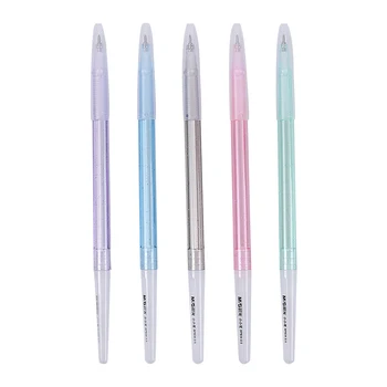 M & G 10ШТ, 0,5 мм, синяя шариковая ручка, офисная школьная обучающая ручка, простая ручка для подписи, школьные принадлежности, Купить школьные ручки Изображение 2