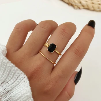 IFMIA Kpop Набор Колец, Обручальные кольца для женщин, Винтажное Геометрическое кольцо золотого цвета, Модные украшения 2023