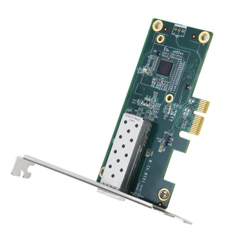 Серверная сетевая карта JABS PCI-E Гигабитная Волоконно-оптическая сетевая карта с чипом I210 Бездисковый ESXI Поддерживает Однорежимный многорежимный Изображение 2