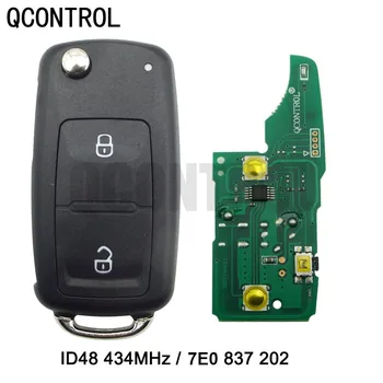 QCONTROL 2 BT Дистанционный Автомобильный ключ 434 МГц ID48 Чип для 7E0837202/5FA010185-00 для AMAROK/TRANSPORTER для VW/Фольксваген