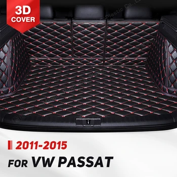 Автомобильный Коврик для багажника с полным покрытием VOLKSWAGEN VW Passat 2011-2015 14 13 12, накладка для багажника Автомобиля, аксессуары для защиты интерьера