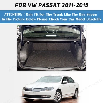 Автомобильный Коврик для багажника с полным покрытием VOLKSWAGEN VW Passat 2011-2015 14 13 12, накладка для багажника Автомобиля, аксессуары для защиты интерьера Изображение 2
