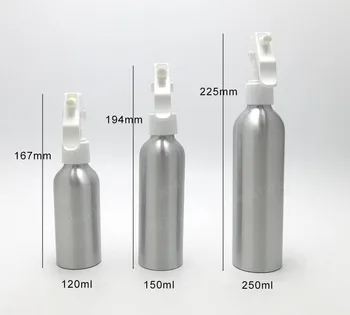 30 мл 50 мл 100 мл 120 мл 150 мл 250 мл Алюминиевая Косметическая Упаковка Алюминиевая бутылка с насосом для лосьона Металлический Контейнер для насоса для крема для лосьона Изображение 2