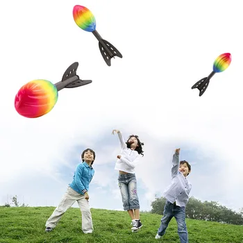 Радужная Мини-ракета, игра для метания мягкой пены для соревнований на свежем воздухе, идеальная игрушка, спортивный подарок для мальчиков и детей в любом месте