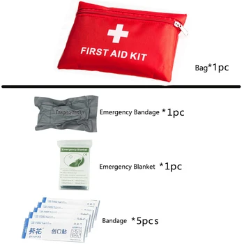 Портативная уличная аптечка первой помощи, набор для выживания на догоспитальном этапе экстренной помощи, включает израильский бинт, термоодеяла