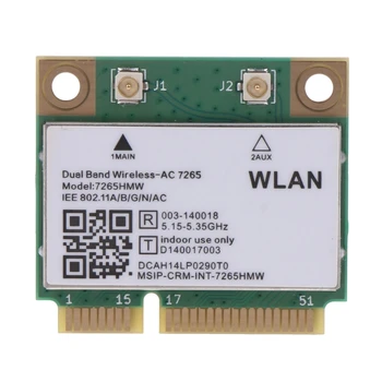 2023 Новая двухдиапазонная 7265 7265HMW 2,4 Г/5 ГГц 802.11ac 867 Мбит/с Bluetooth-совместимая 4,2 Встроенная Беспроводная карта MINI PCI-E WiFi