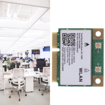 2023 Новая двухдиапазонная 7265 7265HMW 2,4 Г/5 ГГц 802.11ac 867 Мбит/с Bluetooth-совместимая 4,2 Встроенная Беспроводная карта MINI PCI-E WiFi Изображение 2