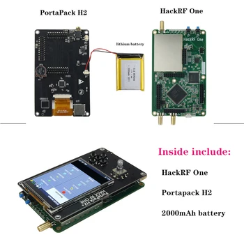 Новый 1 МГц-6 ГГц HackRF One R9 V1.7.0 Обновленный PortaPack H2 3,2 