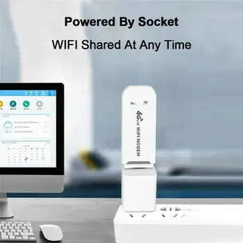 4G WiFi Маршрутизатор Разблокирован, 4G LTE WIFI Беспроводной USB-ключ, мобильная широкополосная SIM-карта, модем, беспроводная сетевая карта Изображение 2