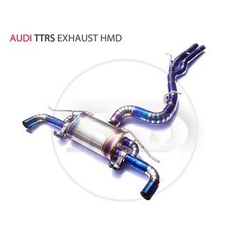 Выпускной коллектор из титанового сплава, водосточная труба, подходит для электронного клапана автоматической модификации Audi TTRS Изображение 2