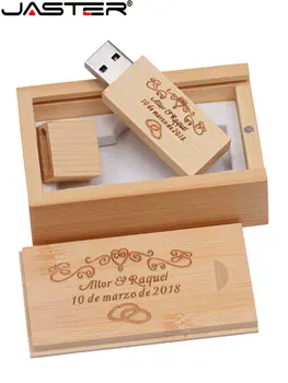 Флэш-накопители JASTER USB 2.0 128 ГБ с Бесплатным пользовательским логотипом Maple wood Memory stick 64 ГБ Флеш-накопитель 32 ГБ Креативные подарки U-Диск Для Ноутбука