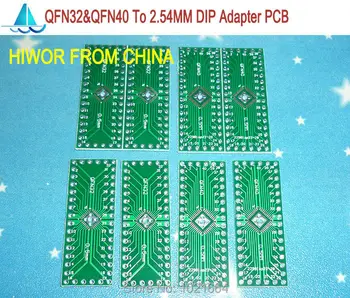 20 шт./лот QFN32P и QFN40P к адаптеру DIP40Pin SMD для DIP PCB Pinboard SMD конвертер