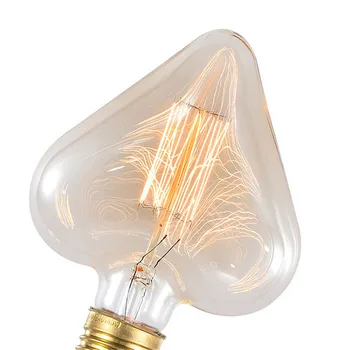 Винтажная лампа Эдисона e27 лампа накаливания 4 Вт светодиодная лампа накаливания с регулируемой яркостью для домашнего декора 40 Вт вольфрамовая лампа Изображение 2