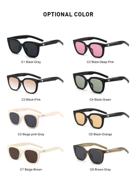 Модные Маленькие Овальные женские Солнцезащитные очки Класса Люкс, Брендовая Дизайнерская обувь, Элегантные Женские Трендовые Солнцезащитные Очки Eyewear UV400 Изображение 2